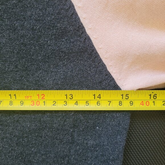 Colorblock Sweater Dress w Lace, Sz S-M - Picture 5 of 10